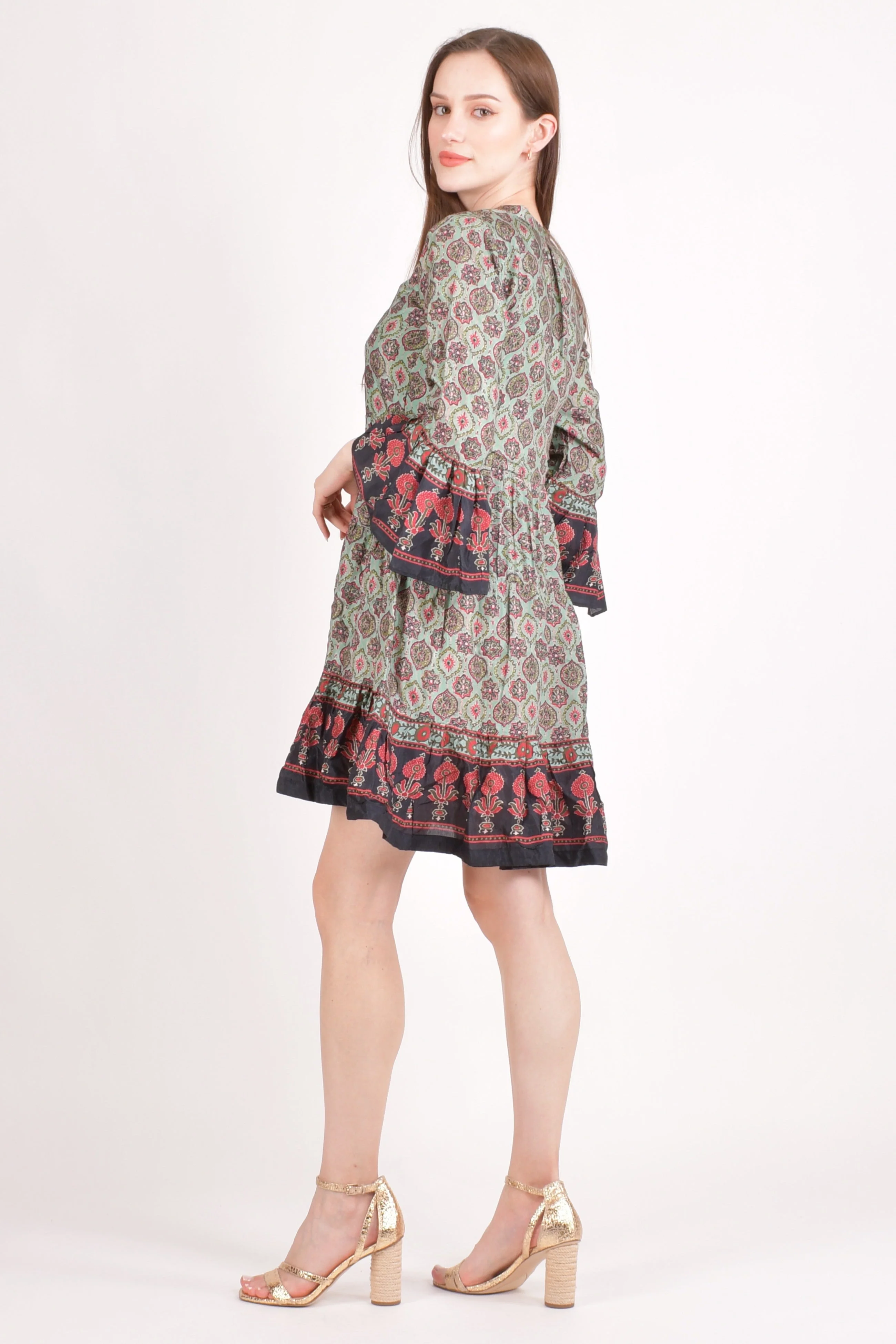 Ajrakh Print Mini Dress - Image 4