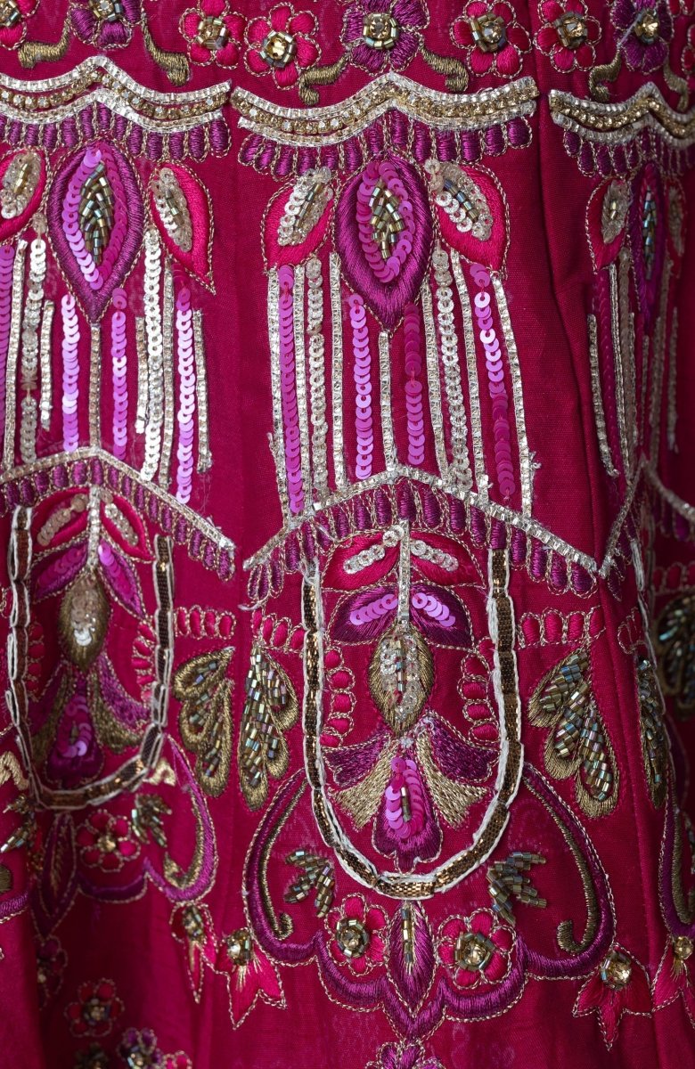 Regal Bridal Magenta Lehenga Choli Set - Image 5