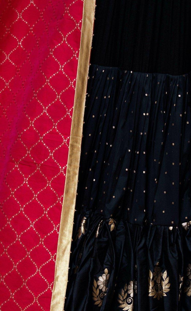 Black Full Flare Chaniya Choli Set - Image 7