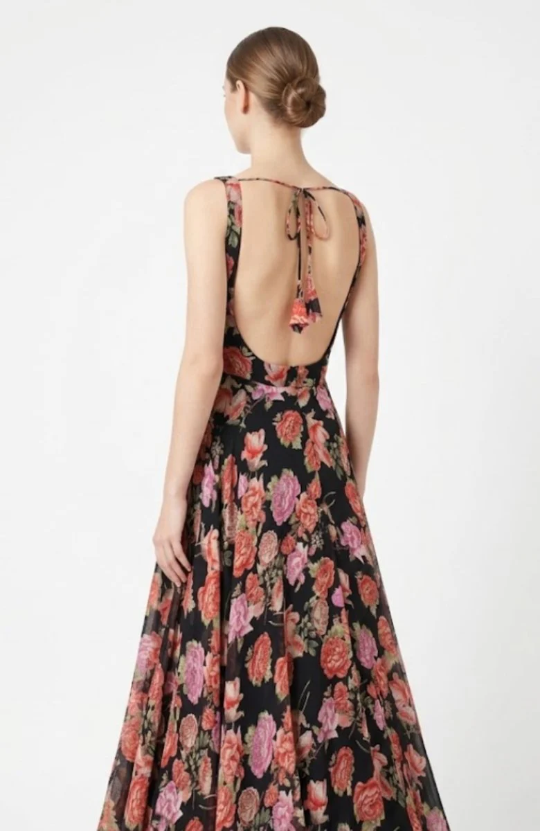 Floral Printed Long Dress - Image 2