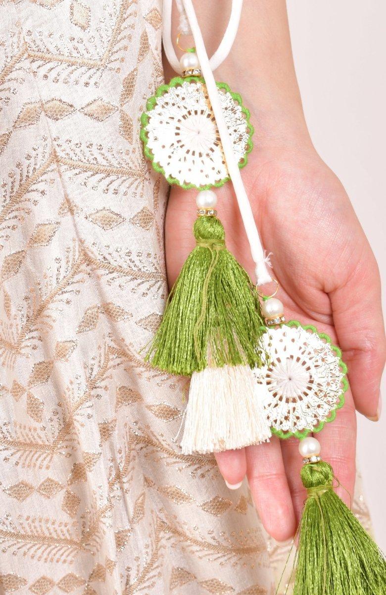 Shaded Green Lehenga Choli for Wedding and Festive Event - Image 8